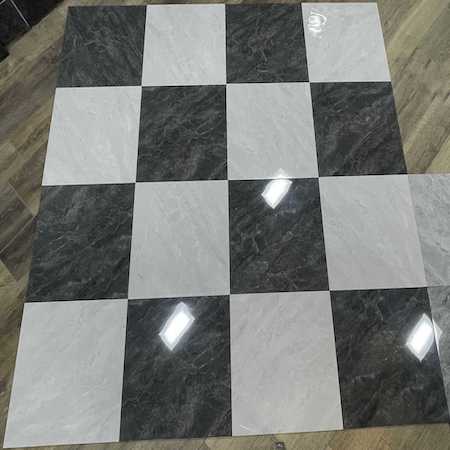 chessboard marble tiles