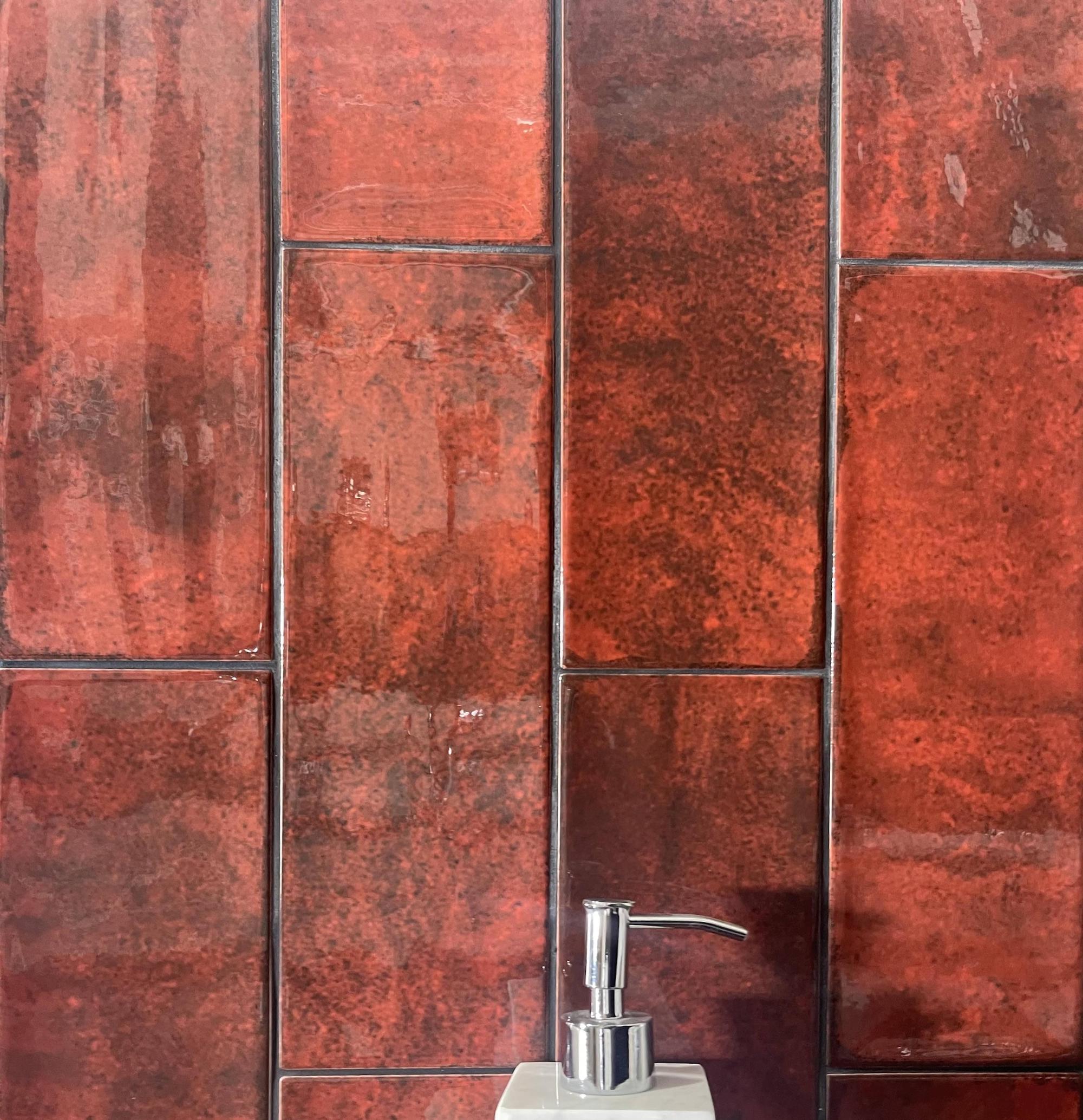 Blue wall tiles