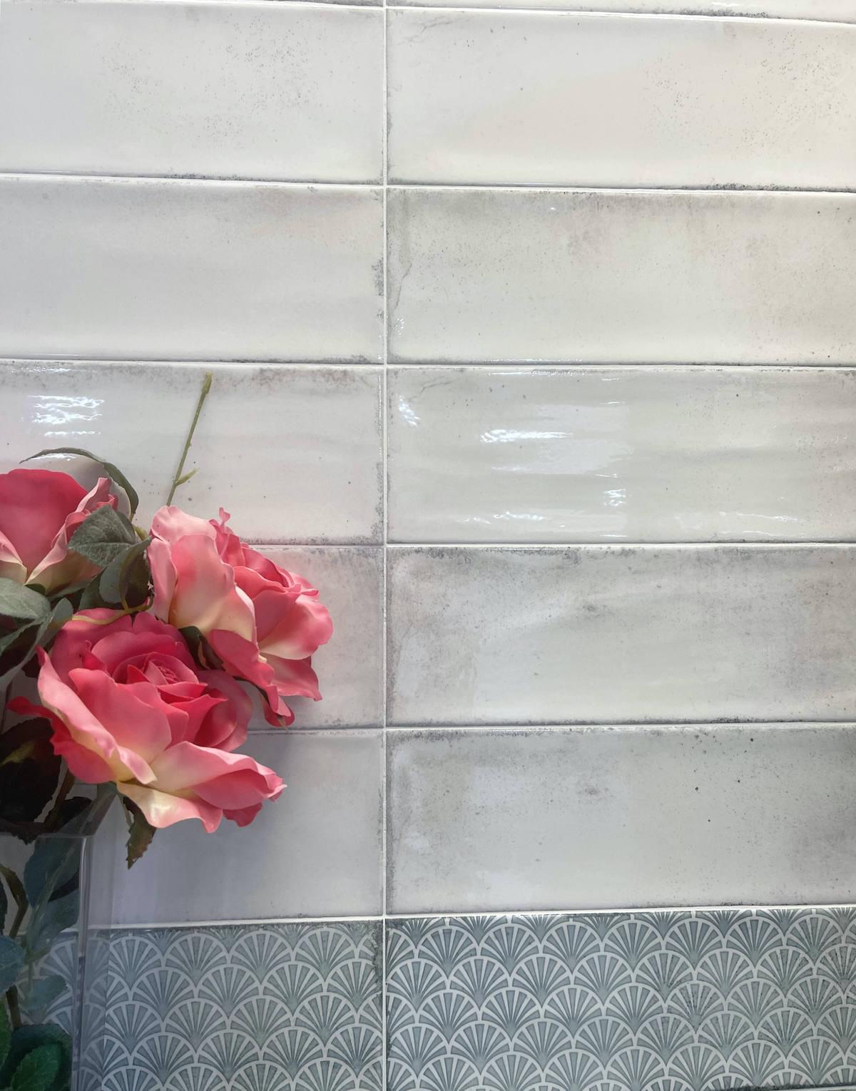 Blue wall tiles