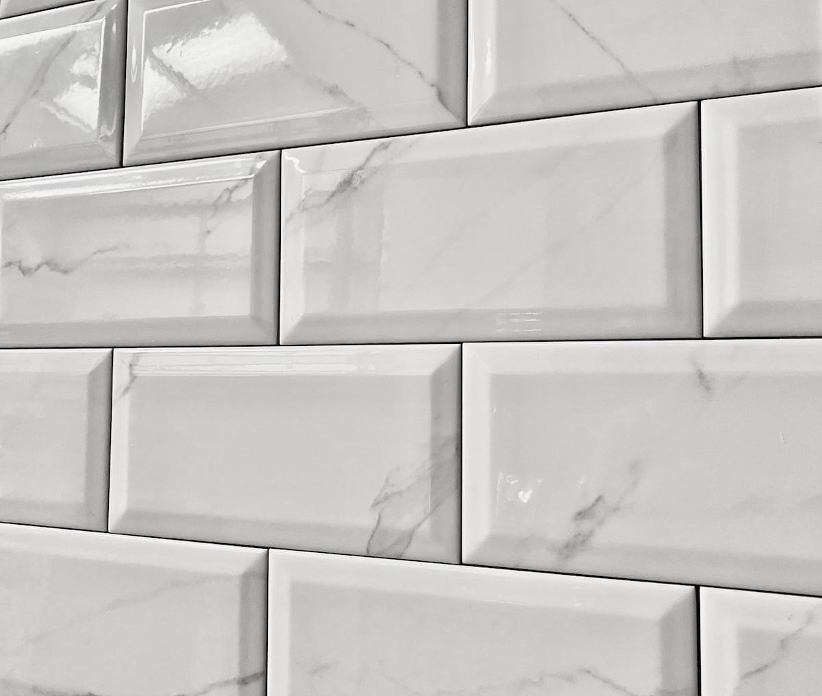 Blue wall tiles