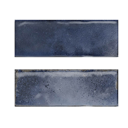 high gloss blue tiles