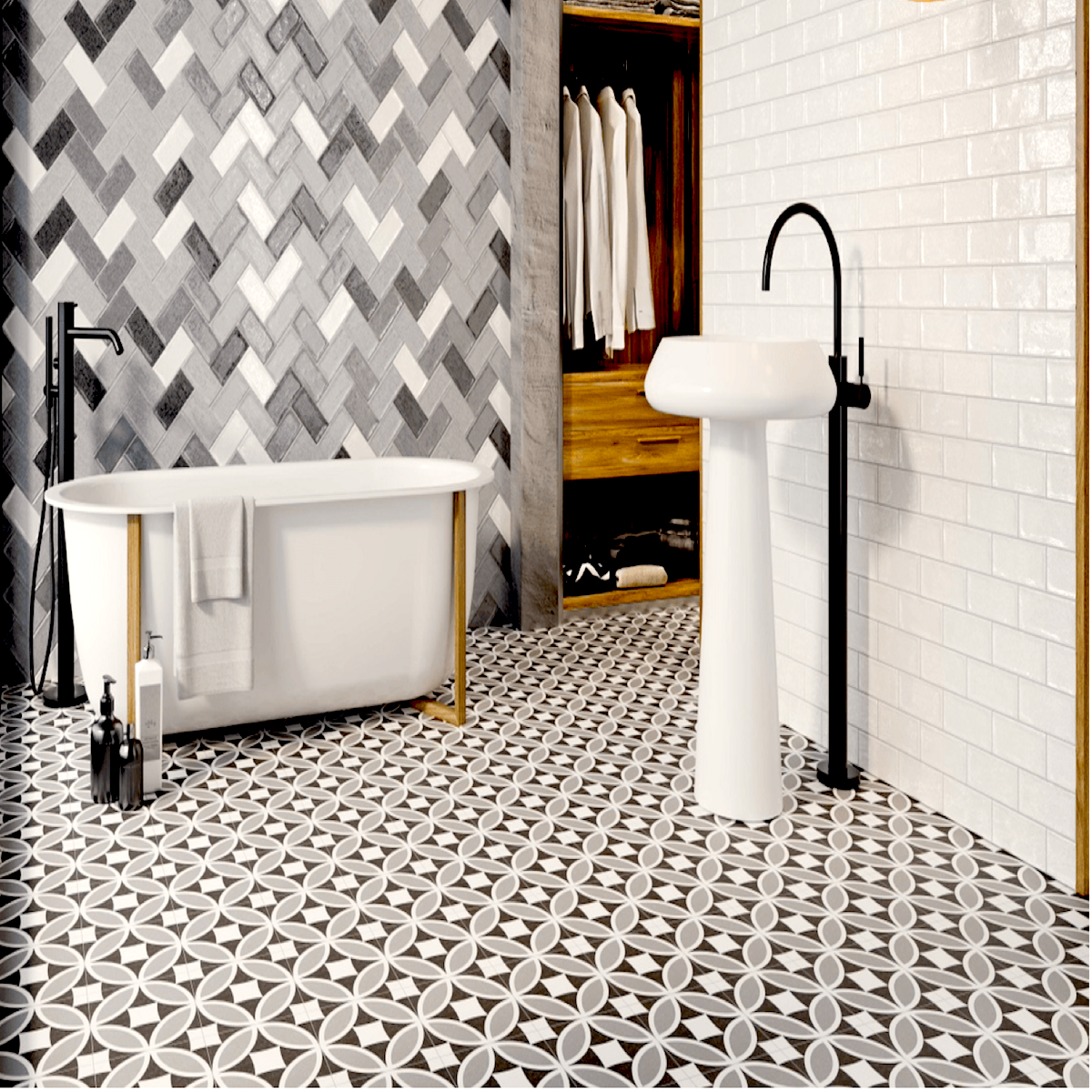 Matt tile