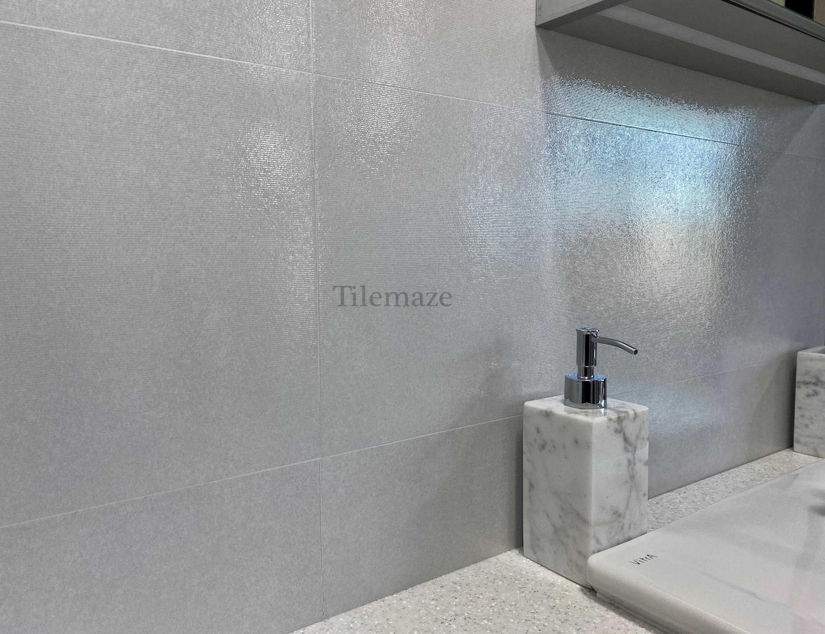 modern tile with metallic lustre
