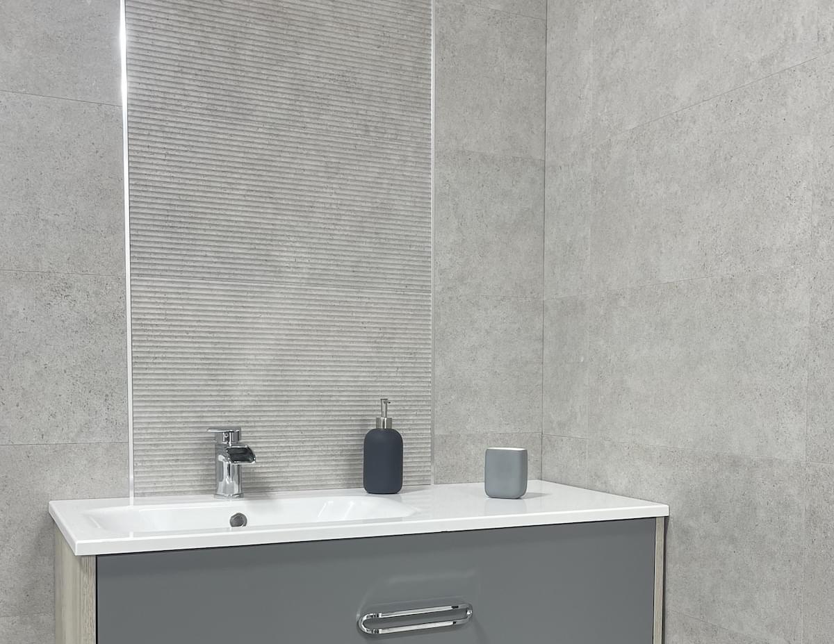 Blue wall tiles