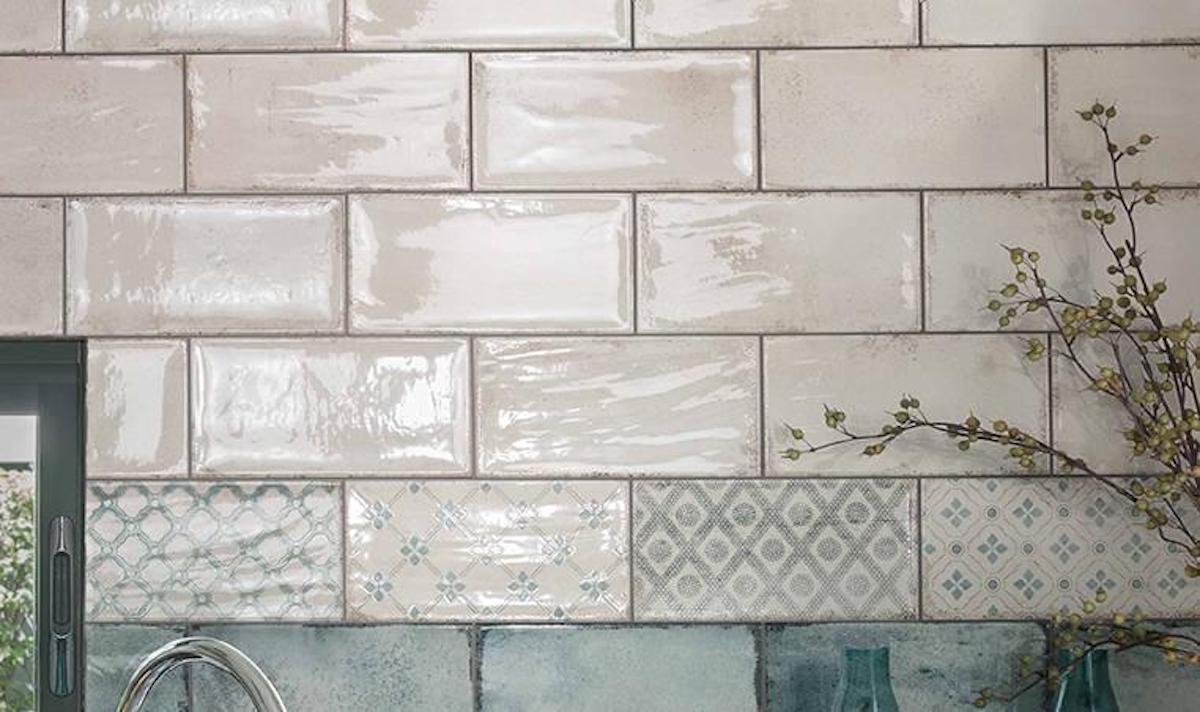 Blue wall tiles