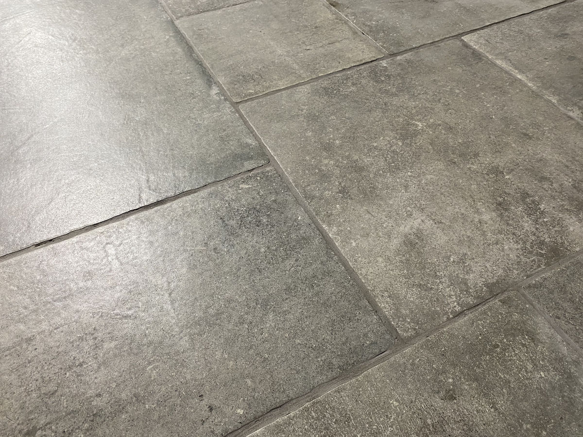 Limestone effect tiles