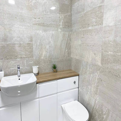 make your bathroom look bigger
