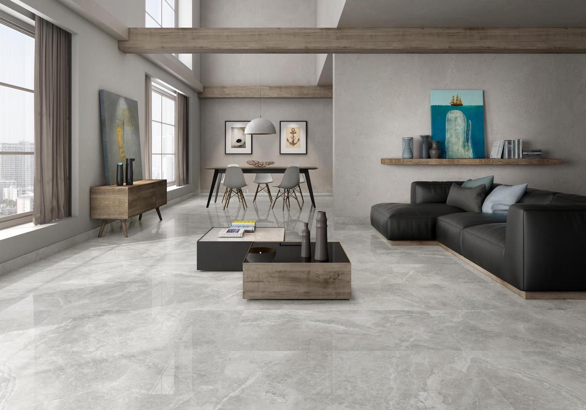 Blue wall tiles